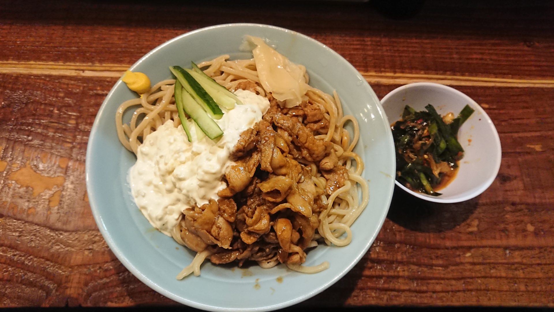 立川マシマシ立川総本店 すごい冷やし中華400g ニラキムチ 冬ではありますが冷やし中華を無性に食べたくなり訪問 焼肉風な肉とタルタルが美味しい 冷やし中華をいただいてきました Sakamani さかまにの都内中心のラーメン食べ歩き Ramen Sakamani